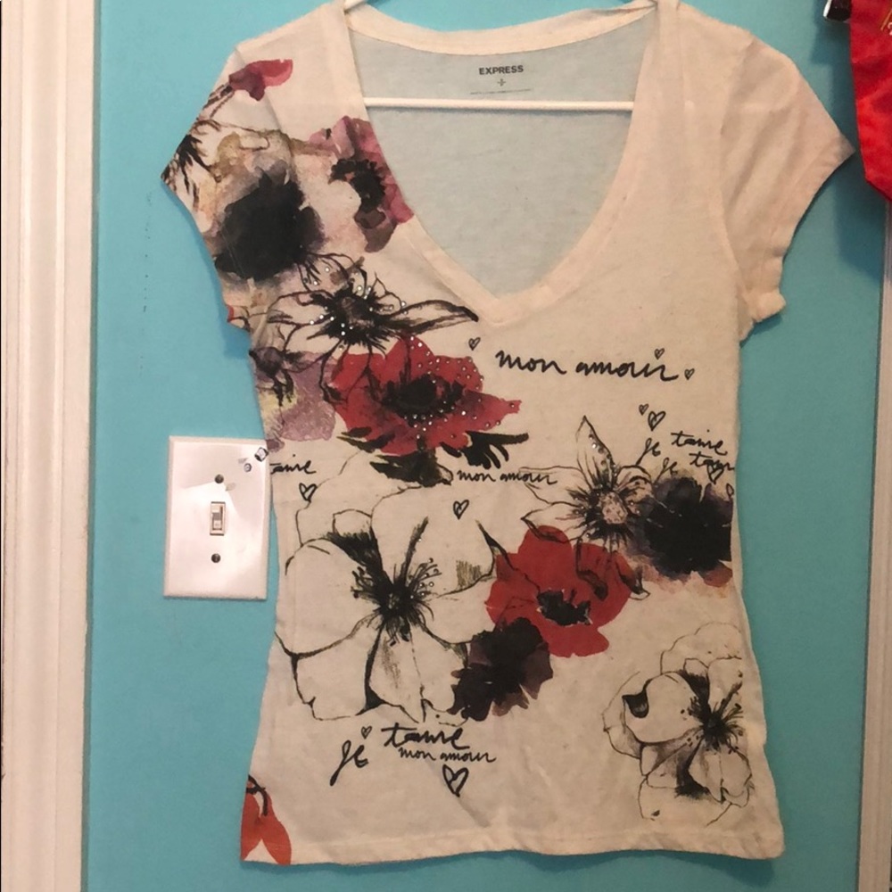 Express short sleeve shirt.